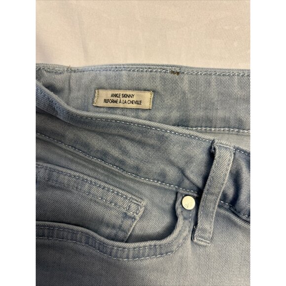 Calvin Klein Ankle Skinny Jeans Women's Size 31 Mid Rise Blue Light Wash Stretch - Picture 3 of 8